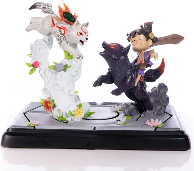 Image du produit First 4 Figures Statuette Okamiden Chibiterasu vs. Dark Chibiterasu & Possessed Kuni 33 cm