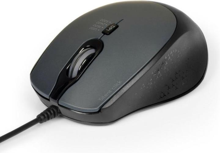 Productafbeelding Port Designs Office Pro Silent Muis Bedraad - Zwart - Bulk (Bedraad)
