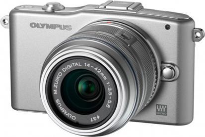 Olympus Pen E-PM1 Mini, 12MP, Kit 14-42mm, argento
