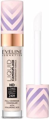 Eveline Liquid Camouflage Hd Waterproof Concealer With Hyaluronic Acid 01 Light Porcelain 7.5Ml