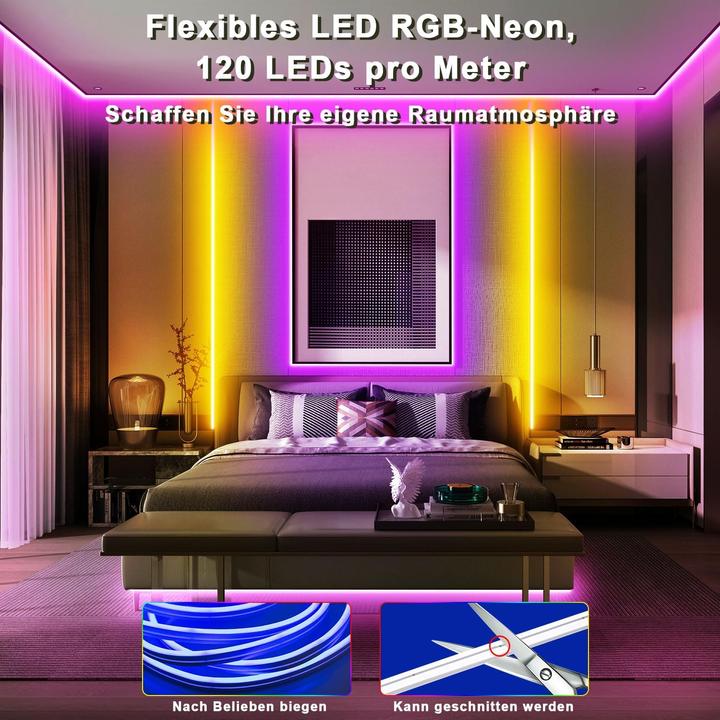 Image du produit LS Neon LED Strip Set Smart 10m (RGB, 1000 cm, Extérieur, Intérieur)