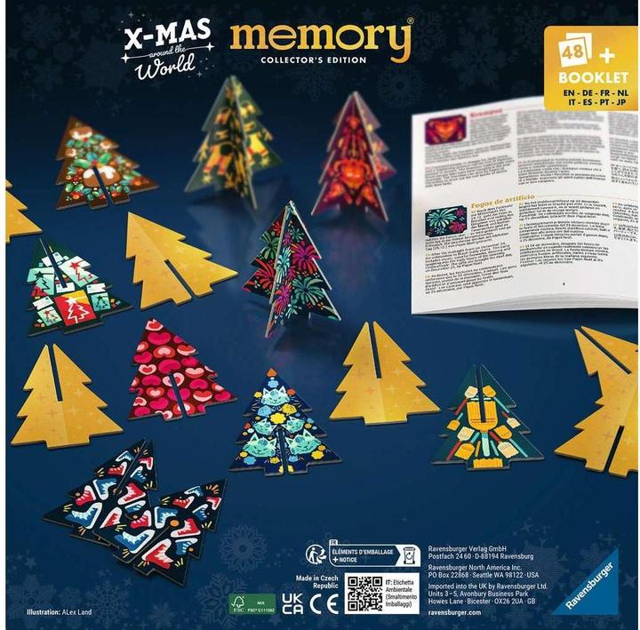 Actual product image Ravensburger 22350 Collector's memory® Christmas - The world-famous memory game with (Multilingual, English, German, Italian, French, Portuguese, Spanish, Icelandic, Japanese)