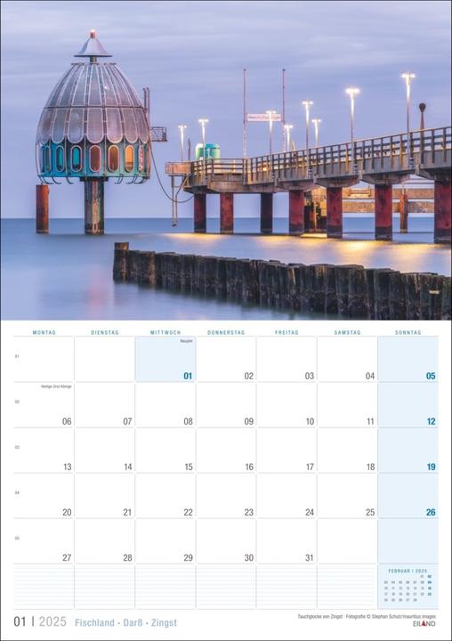 Produktbild Fischland - Darss - Zingst Kalender 2025 (Harter Einband, Deutsch)