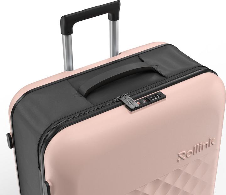 Immagine prodotto Rollink Valigia / trolley / valigia da viaggio Harde - Vega 360 - 76 cm - Rosa (105 l, L (90 - 115l))
