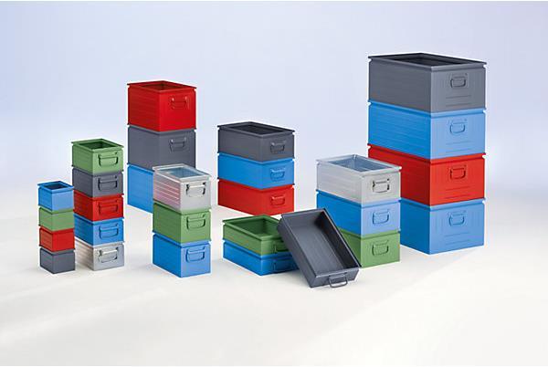 Actual product image kaiserkraft Sheet steel stacking box