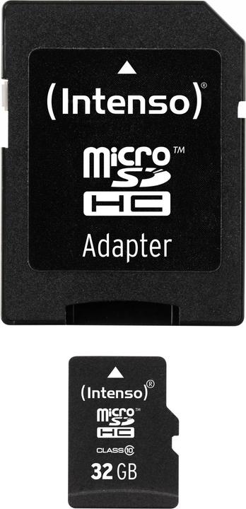 Image du produit Intenso microSD Class 10 (32 Go, microSDHC, U1)
