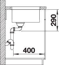 Immagine prodotto Blanco Andano 450-U (Lavello sottopiano, 45 cm, 49 cm)