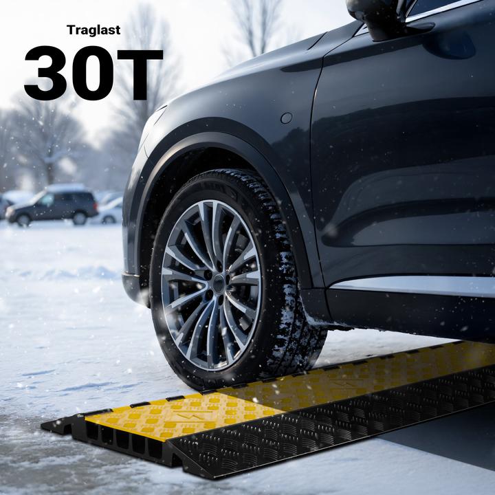 Produktbild Wiltec Kanal Kabelbrücke 50t 40km/h Überfahrschutz 95x54x5,5cm Kabelkanal Kabel (Kabelbrücke, 95 cm)