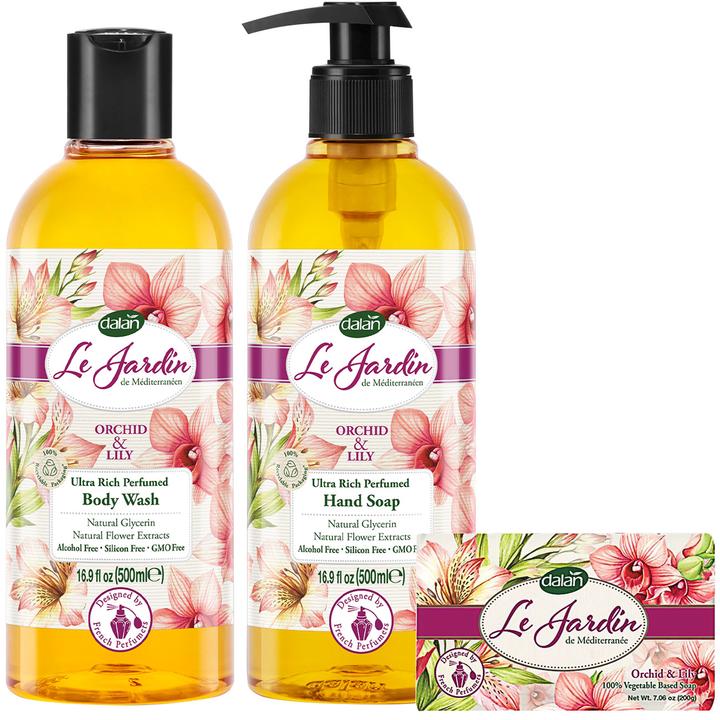 Produktbild Ottoman Luxus Seifenset Orchidee und Lilie (Haarpflege set)