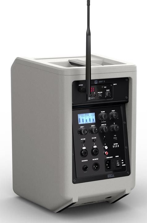 Produktbild LD Systems ANNY® 8 HHD B8 G - Tragbarer Bluetooth® PA-Lautsprecher mit Akku, Mixer und 1x Funkmikrofon, Urban (Aktiv)