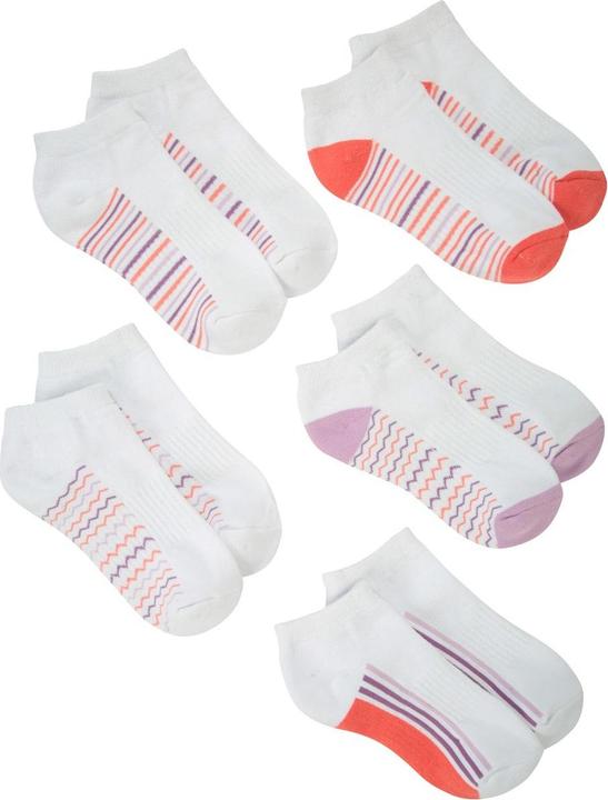 Actual product image Mountain Warehouse Childrens/Kids Trainer Socks (Pack of 5) (5-pack, 28 - 31)