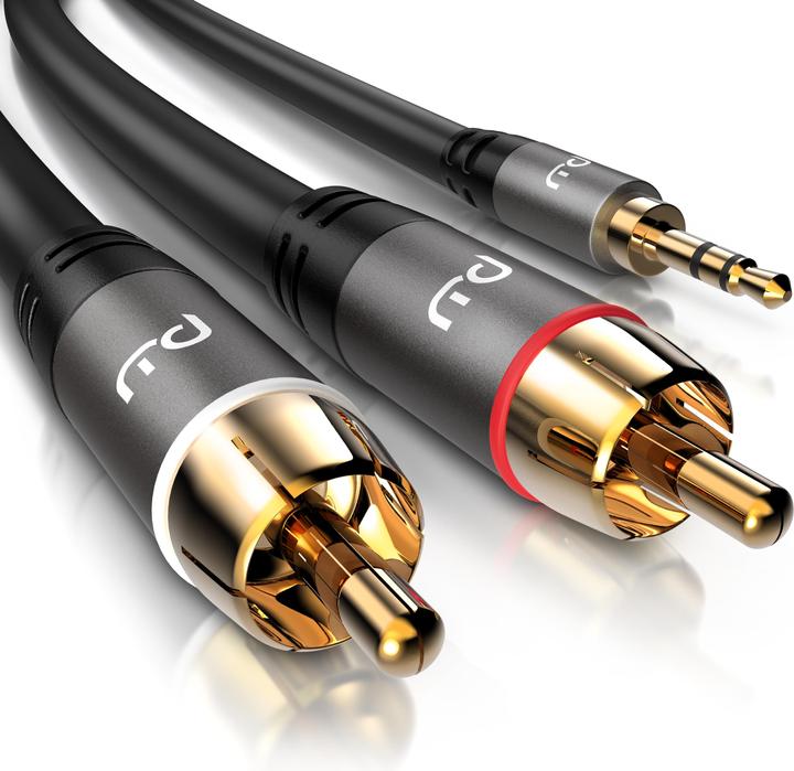 Immagine prodotto Primewire Cavo audio / jack 3.5mm a 2x cinch (3 m, Connettore da 3,5 mm (AUX), Cinch)