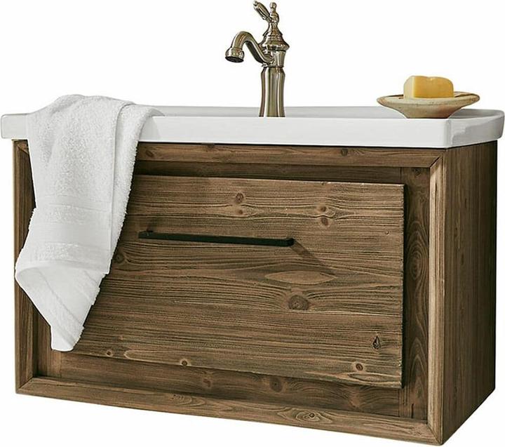 Loberon Waschtisch Greenhaven weiss/braun