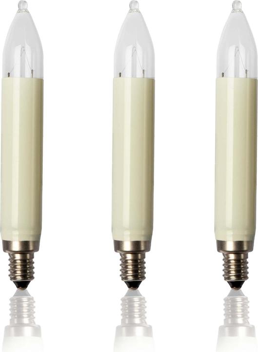 Produktbild Hellum Schaftkerze 12V/3W elfenb.3er (3 x)