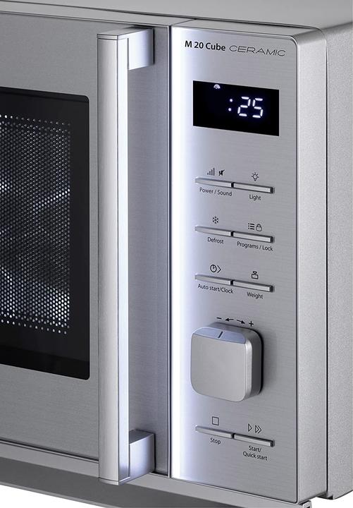 Actual product image Caso Microwave M 20 Cube Ceramic, Silver (20 l)