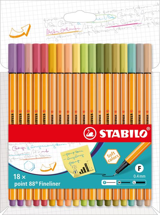 Actual product image STABILO Point 88 (Multicoloured, 18 x)
