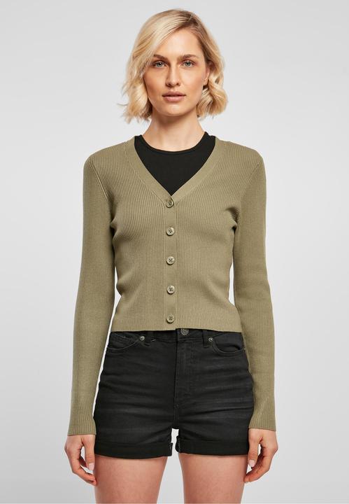Actual product image Urban Classics Ladies Short Rib Knit Cardigan - 16980 (4XL)