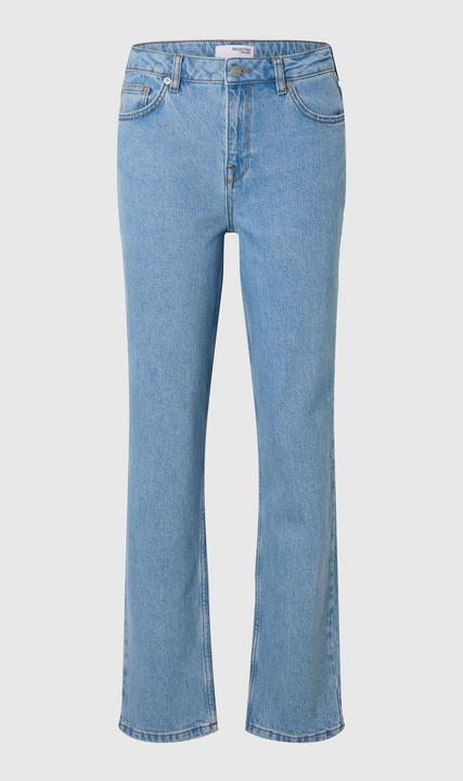 Actual product image Selected Femme Hellblaue Straight Fit Jeans (W26/L32)