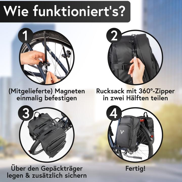 Produktbild Valkental ValkBusiness (22 l, Gepäckträgertasche)