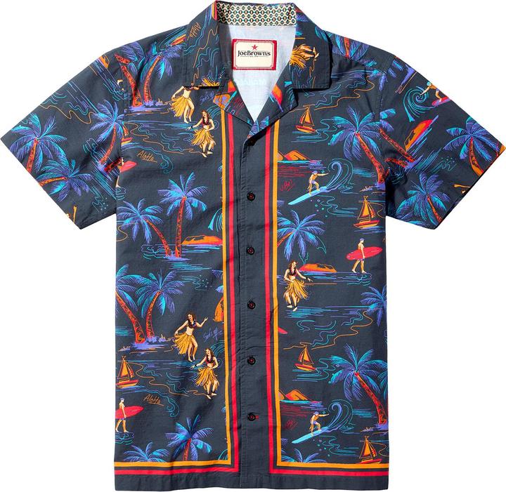 Joe Browns Hawaiian Surfing Cuban Short Sleeve Shirt