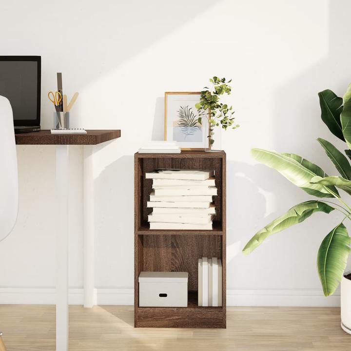 Immagine prodotto VidaXL Bücherregal Regal Standregal Büroregal Aktenregal Braun Eichen-Optik (40 x 24 x 76 cm)