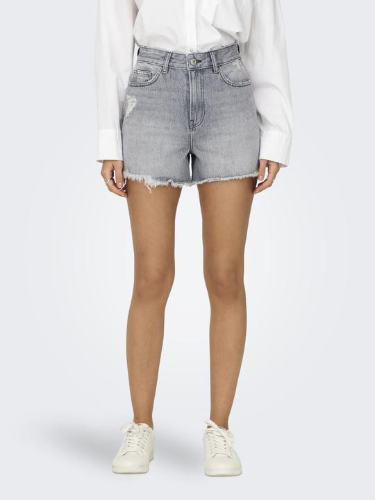 Produktbild Only ONLGABI Hohe Taille Normal geschnitten Jeans-Shorts Jeans-Shorts (XS)