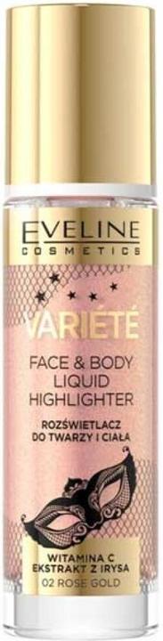 Eveline Variete Gesicht und Körper Highlighter 02 Rose Gold 30ml (Rose Gold, Highlighter)