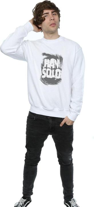 Actual product image Star Wars Mens Han Solo Text Sweatshirt (XL)
