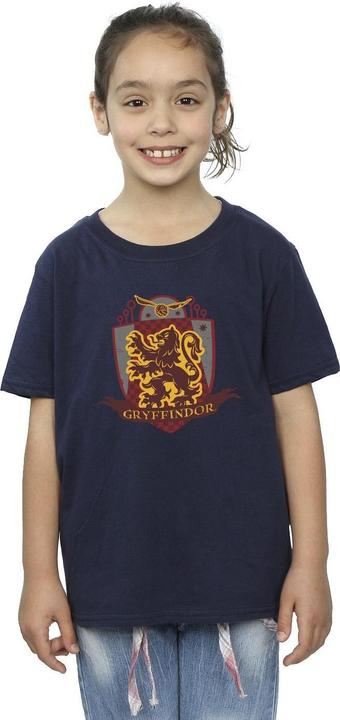 Actual product image Girls Gryffindor Chest Badge Cotton T-Shirt (116)