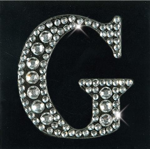 Artoz Sticker Crea Motions rhinestone letters G