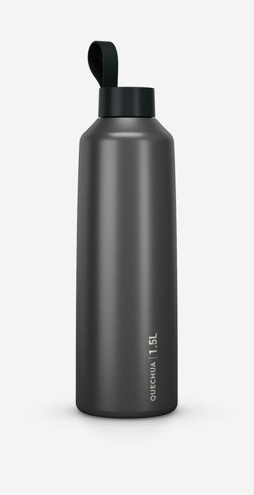 Actual product image Quechua Drinking bottle 1.5 l stainless steel with screw cap Hiking (1.50 l)