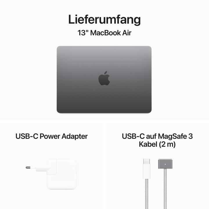 Produktbild Apple MacBook Air – 2024 (13.60", M3, 8 GB, 256 GB, DE)