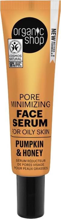 Image du produit Organic Shop Sérum visage anti-pores pour peaux grasses, citrouille et miel, 30 ml (30 ml)