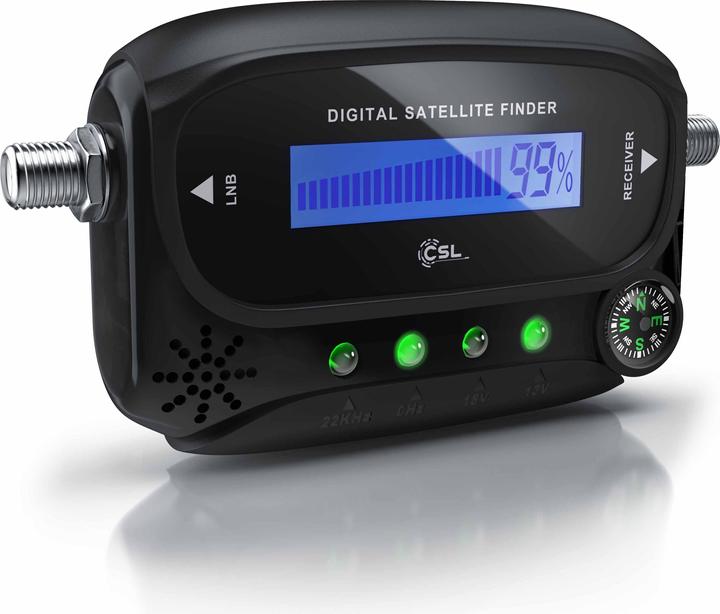 Actual product image CSL Satellite finder, digital satellite finder with level scale & signal tone, satellite finder