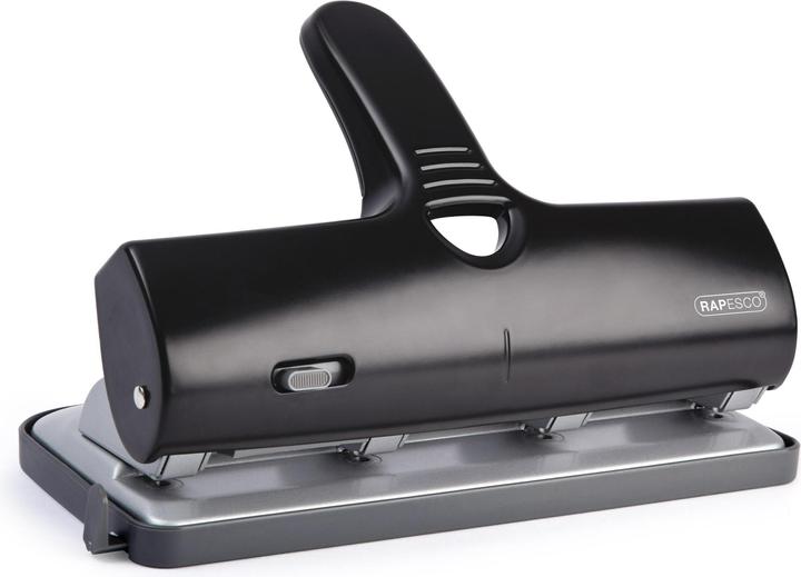 Immagine prodotto Rapesco 1293 ALU 40 Punzonatura a 4 fori ad alte prestazioni (fino a 40 fogli) Nero