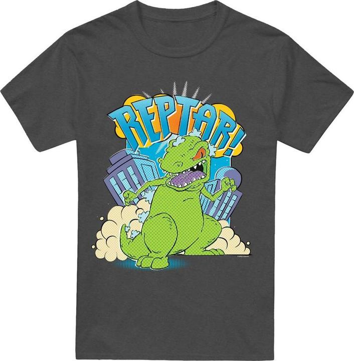 Actual product image Rugrats Unisex Adult Stomp Reptar T-Shirt (XL)