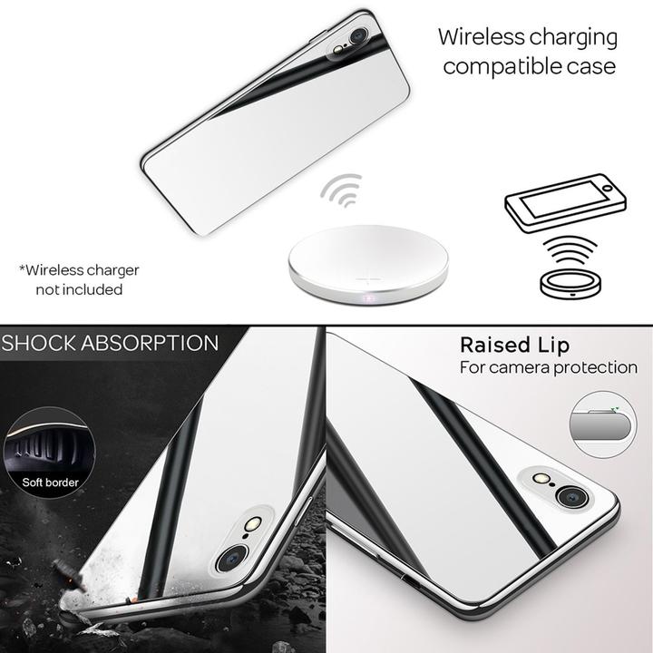 Actual product image Nalia Mirror tempered glass cover (Apple iPhone XR)