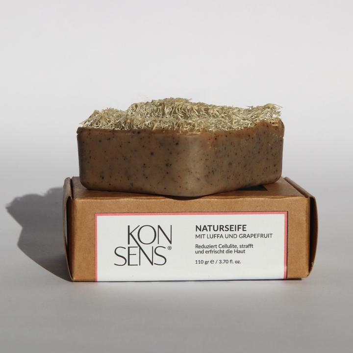 Konsens Anti-Cellulite Seife mit Luffa (Hartseife)