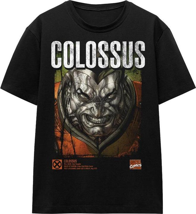 Actual product image Unisex Adult X-Men Colossus Infographic T-Shirt (XL)