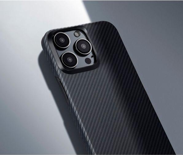 Produktbild Pitaka MagEZ Case 4 600D for iPhone 15 Pro Black/Grey Twill (Apple iPhone 15 Pro)