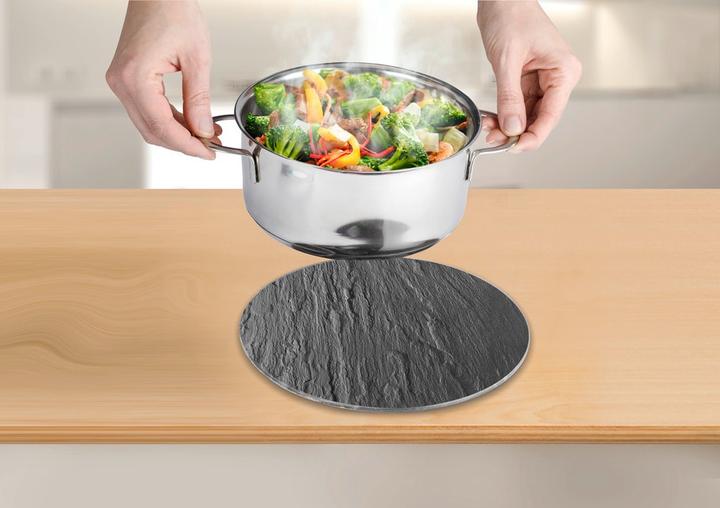 Produktbild Wenko Topfuntersetzer Mod. Schiefer Glas, Ø 20 cm