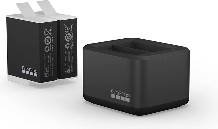 Productafbeelding GoPro Dual Battery Charger + Enduro Batteries (Hero 12 Zwart, Hero 11 Zwart, Hero 10 Zwart, Hero 9 Zwart)
