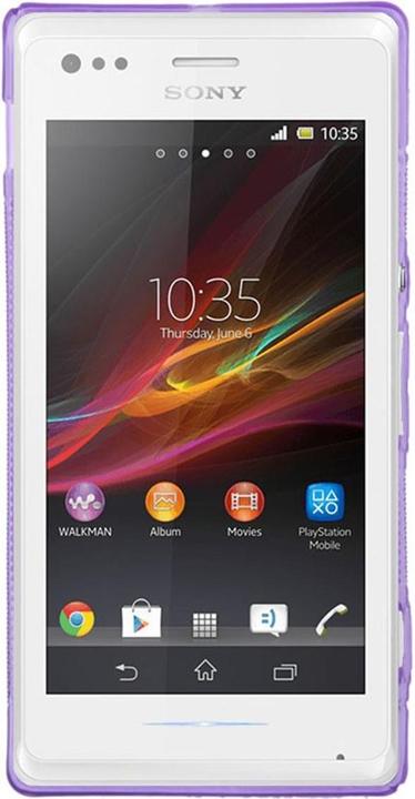 Actual product image König Design Mobile phone cover TPU protective cover for Sony Xperia M C1904 C1905 purple
