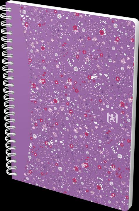 Actual product image Oxford FORME FLORAL - Spiral book (A5, Checked, Hardcover)