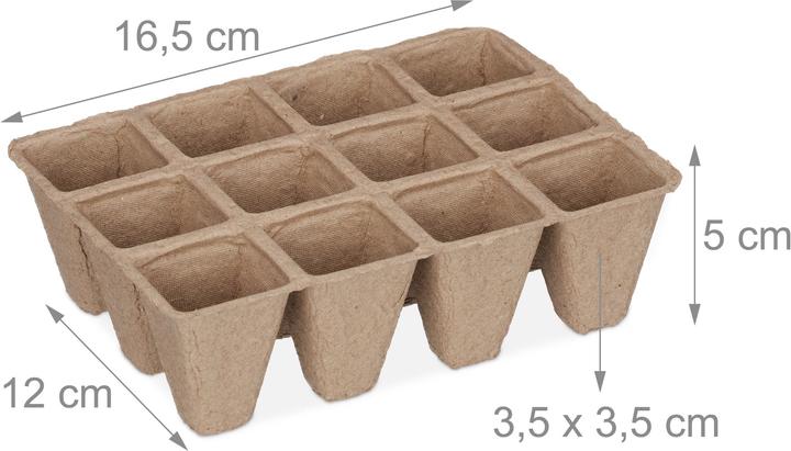 Actual product image Relaxdays Fibre Pots, Set of 17