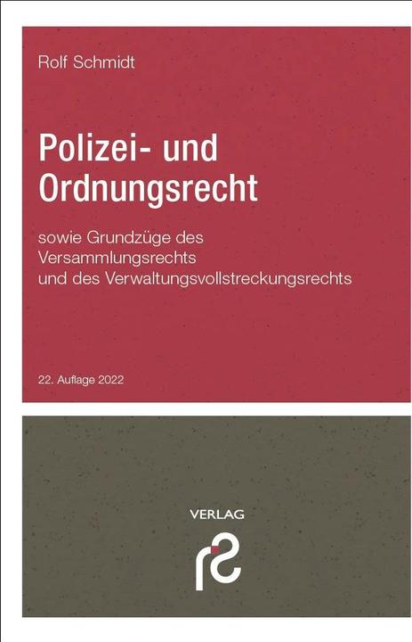Schmidt Spiele Polizei- und Ordnungsrecht (Deutsch, Rolf Schmidt, 2022)