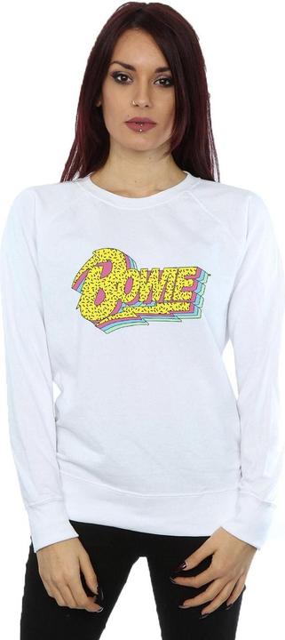 Actual product image David Bowie Womens/Ladies Moonlight 90s Logo Sweatshirt (S)