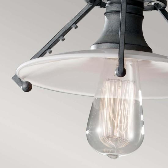Produktbild Elstead Lighting Urban Renewal Hängeleuchte E27 Verwittertes Zink (E27)