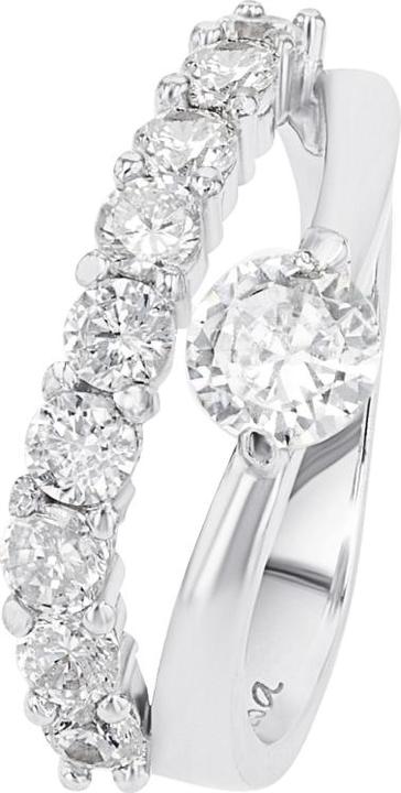 Image du produit Amor Ringe für Damen, 925 Sterling Silber, Zirkonia synth. (60, Argent 925)