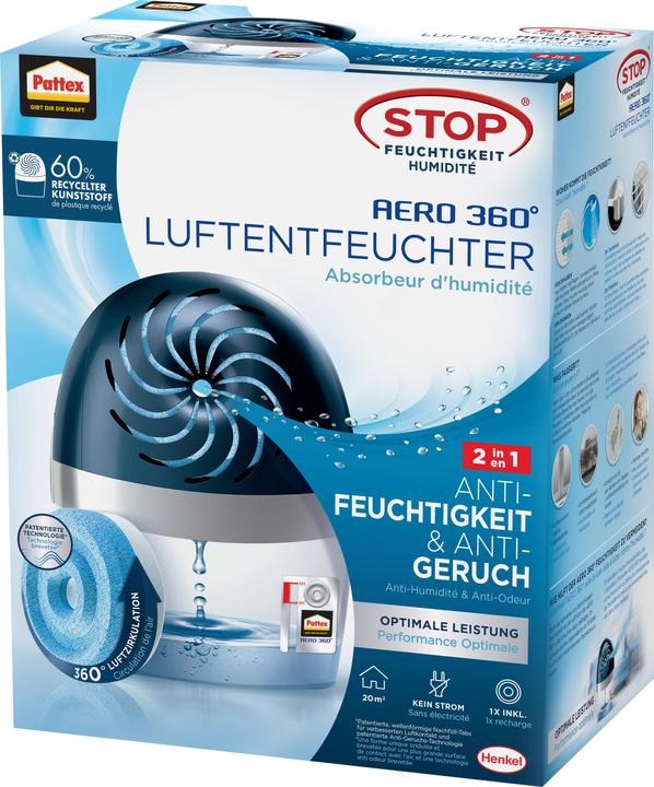 Pattex Stop Feuchtigkeit AERO 360° inkl. Tab (20 m²)